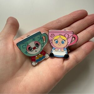 Disney Mini Mixits Trading Pin Set with Alice and The White Rabbit